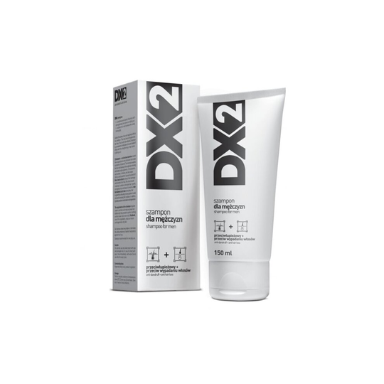 DX2, shampoo for men, anti-dandruff and anti-hair loss White 150 ml
