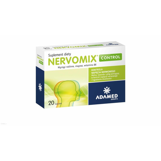 NERVOMIX CONTROL 20 KAP ADAMED CONTROL NERVOUS TENSION STRESS RELIEVING SALE