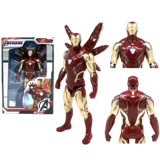ZD Marvel Avengers Super Hero Iron Man Toy PVC 7" Action Figure Model Kid Gift