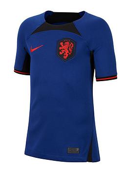 Nike Youth Netherlands Away 22/23 Replica Shirt - Blue