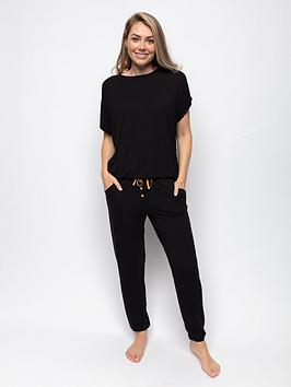 Cyberjammies Knit Pyjama Set - Black, Black, Size 8, Women