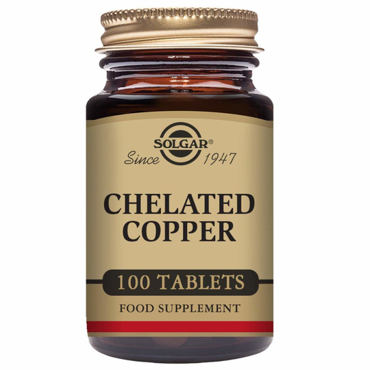 Solgar Chelated Copper Tablets - Pack of 100