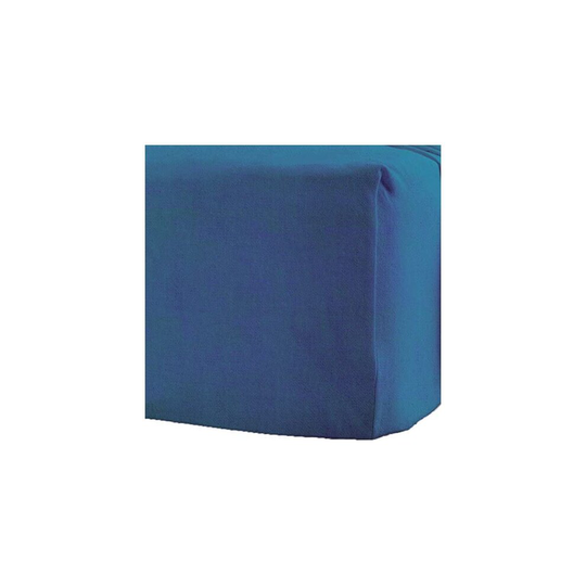 (King, Blue) Flannelette 100%Brushed Cotton 40cm Fitted Sheets
