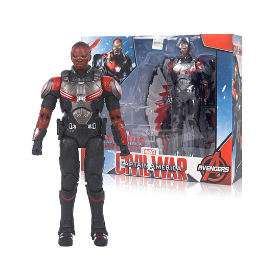 (Falcon) Marvel's Avengers Series Spiderman Iron Man Model Bracket Toy Gift