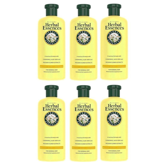 Herbal Essences Moisture Balance Conditioner for Normal Hair Aloe Vera & Passion Flower 6x 400ml