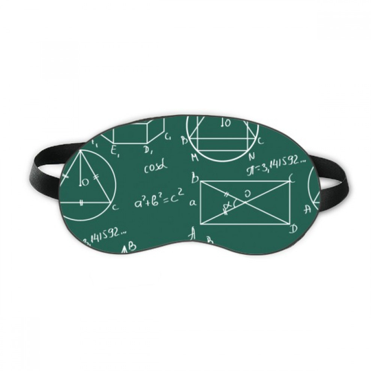 Geometric Mathematical Formula Calculus Sleep Eye Shield Soft Night Blindfold Shade Cover