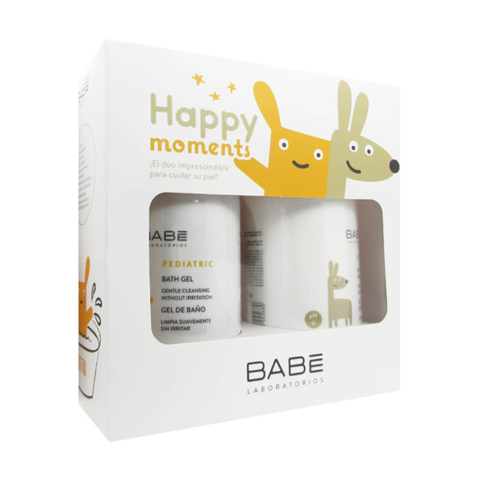 Babe Pediatric Pack Gel Bath 500ml + Moisturising Body Milk 500ml