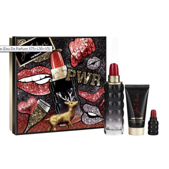 Cacharel Yes I Am 3 Piece Gift Set: Eau De Parfum 75ml - Eau De Parfum 5ml - Body Lotion 50ml