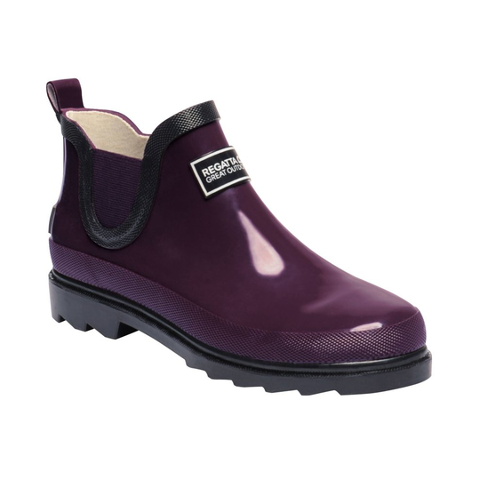 (UK 7, Prune/Iron) Regatta Great Outdoors Womens/Ladies Harper Low Cut Wellington Boots