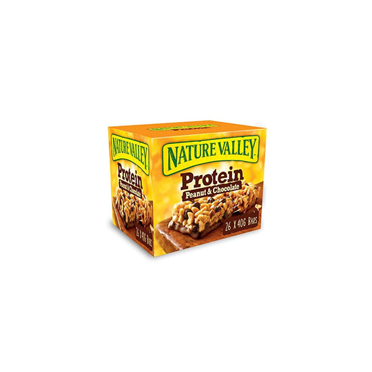 Nature Valley Protein Peanut & Chocolate Gluten Free Cereal Bars 26 x 40g