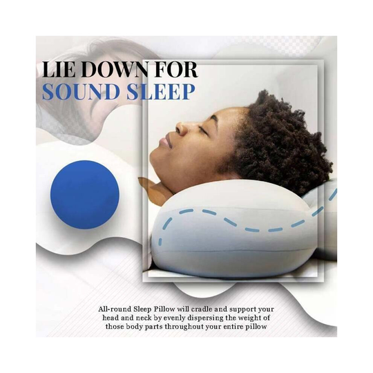 3D Neck Micro Airball Pillow Deep Sleep Pressure Relief Washable