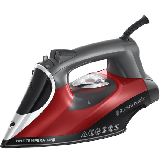 Russell Hobbs One Temperature 25090 2600 Watt Iron -Red / Black
