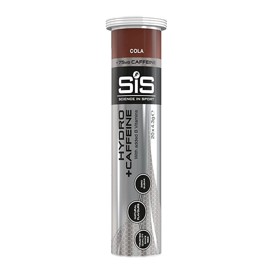 SIS Go Hydro| Zero Sugar| Effervescent Electrolyte Tablets| For improved hydration & recovery| With Caffeine | Suitable for Vegans & Vegetarians| Cola