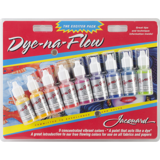 Jacquard Dye-Na-Flow Exciter Pack .5oz 9/Pkg-