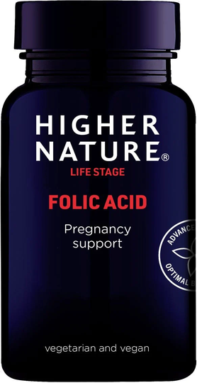 Higher Nature Folic Acid, 400ug, 90 Tablets