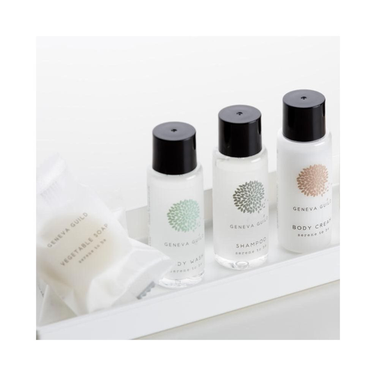 GENEVA GUILD 4 PIECE TOILETRIES WELCOME PACK TRAVEL GUEST SIZE SET X10