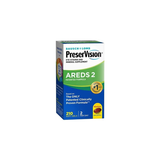 Bausch & Lomb PreserVision AREDS 2 Eye Vitamin & Mineral 210 Soft Gels