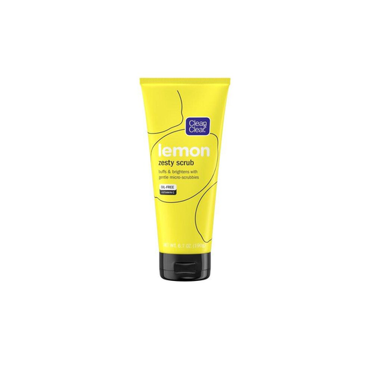 Clean & Clear Lemon Zesty Oil-Free Face Scrub with Vitamin C, 6.7 oz