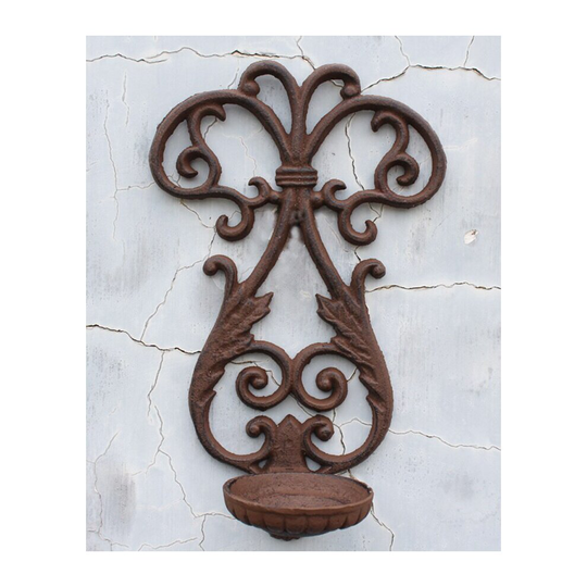 Retro Finishing Wall Mounted Candle Holders Wall Decoration 27.2*16.7C