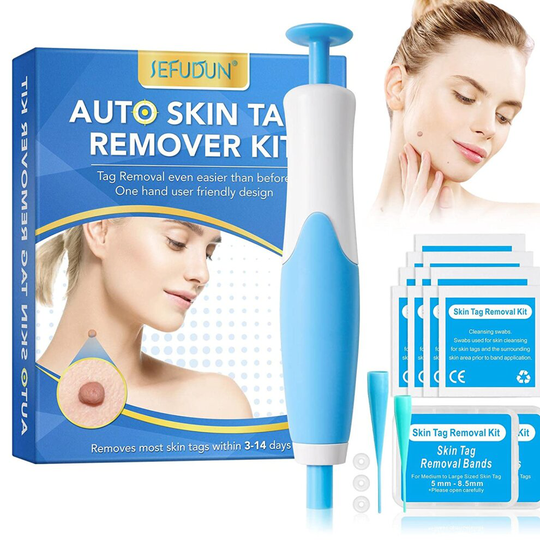 2 in 1 Skin Tag Remover, Auto Skin Tag Remover Pen, for Small to Large (2mm-8.5mm) Skin Tags, Safe and Painless Skin Tag Remove