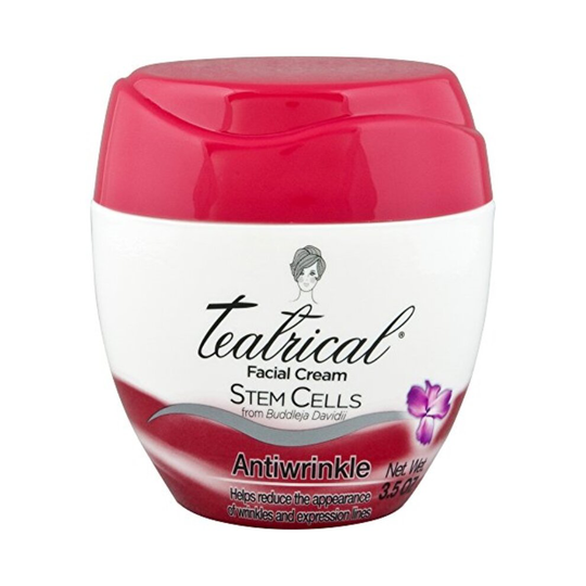 TEATRICAL Anti-Wrinkle Cream with Buddleja Davidii Stem Cells, Floral, 3.5 Ounces