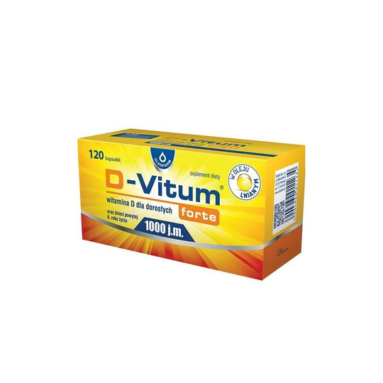D-Vitum Forte 1000 IU, vitamin D, 120 caps