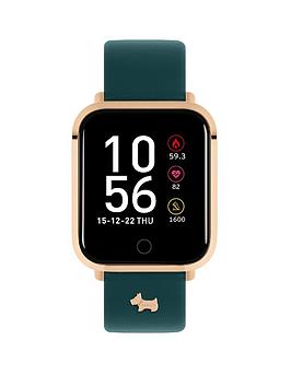 Radley Series 6 Smart Ladies Teal Leather Strap Watch With Rose Gold Stud