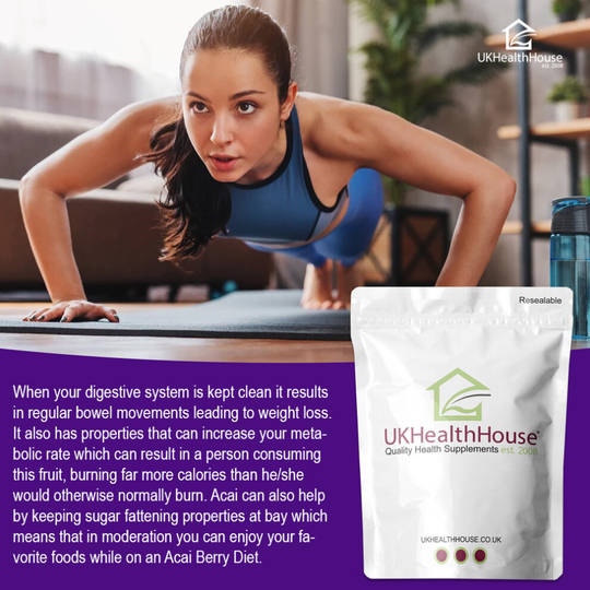 Acai Berry 3000mg - 60 Tablets - Fast Weight Loss Slimming Aid Diet