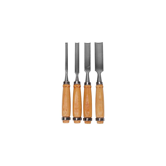 ULTECHNOVO Carpenter Engraving Chisel Set Wood Carving Tools Woodworking Gouges Kit for Beginners Hobbyists, 4Pcs