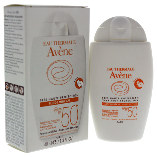 Avene Mineral Fluid SPF 50 - 1.3 oz Sunscreen