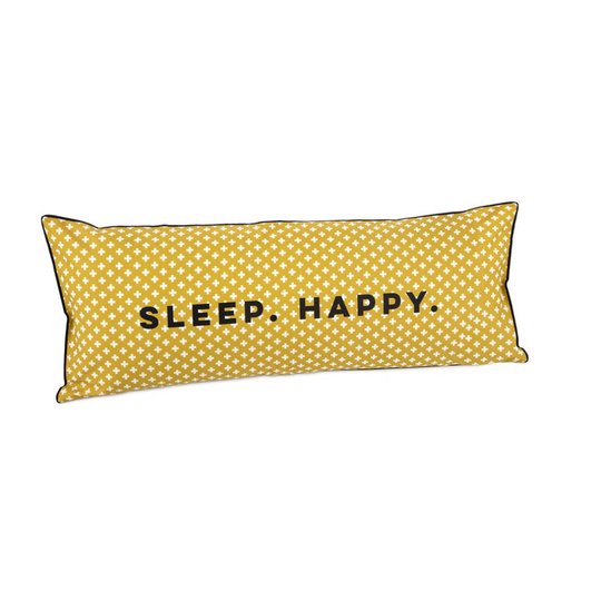 Novogratz Mustard Sleep Happy Body Pillow