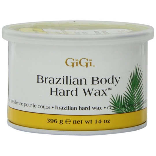 Gigi Tin Brazilian Body Hard Wax 14 Ounce (414ml) (3 Pack)