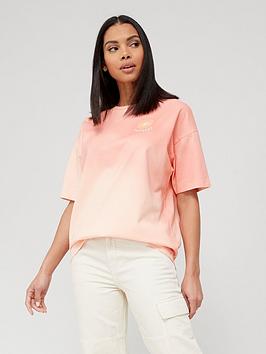 Converse Spray Dip Oversized T-Shirt - Pink, Pink, Size 2Xs, Women