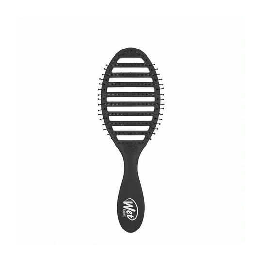 (Black) Wetbrush Speed Dry Detangler Hair Brush- Anti-Static Brush, Vented Brush Speeds Drying Time, Intelliflex Bristles Glide Through Any Hair Easil