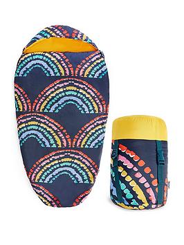 Silentnight Camping Collection Kids Sleeping Bag - Rainbow - Single