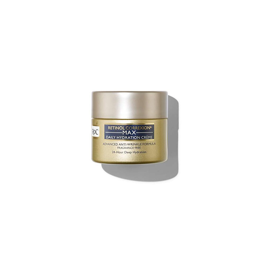 RoC Retinol Correxion Max Daily Hydration Anti-Aging Crème with Hyaluronic Acid, Fragrance-Free, 1.7 Ounces
