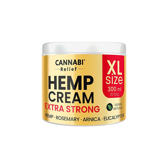 HEMP CREAM EXTRA STRONG PREMIUM High Strength Fast Absorption Formula 300 ml | Hemp Oil Menthol Rosemary Calendula | Gel for Joint Muscle Ne