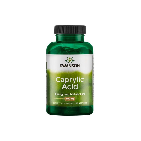 Swanson Caprylic Acid, 600mg - 60 softgels