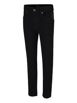 Lyle & Scott Boys Skinny Fit Classic Jean - Black, Black, Size Age: 8-9 Years