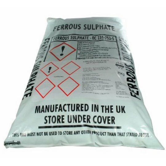 25kg SULPHATE OF IRON (FERROUS SULPHATE) LAWN GREENING TONIC Soluble in water