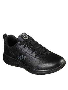 Skechers Athletic Lace Up W/ Sr Outsole - Black