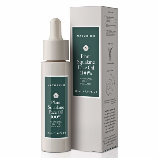 Plant Squalane Face Oil - 1oz All Natural, Lightweight, Deep Moisture, All Skin Types, Pure Sugarcane Derived Squalane by Naturium
