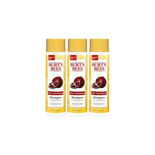 Burts Bees Very Volumizing Shampoo Pomegranate 10 oz (Pack of 3)