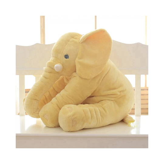 (30CM, yellow) plush elephant doll toy children sleeping back cushion cute stuffed elephant baby accompany doll christmas gift