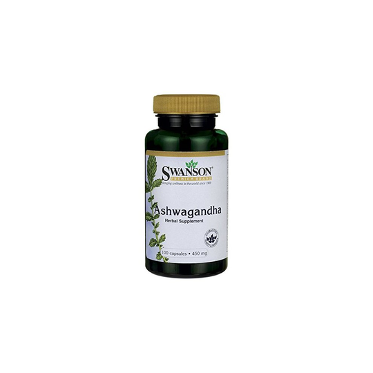 Swanson Ashwagandha Capsules, 900 mg, Pack of 100 Capsules