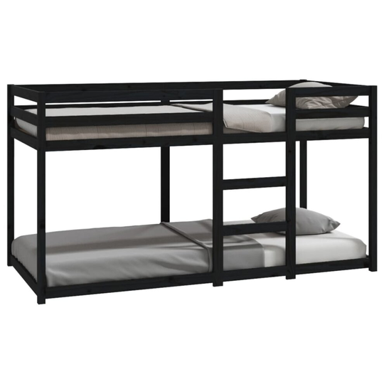 (Black, 90 x 200 cm (W x L)) vidaXL Solid Wood Pine Bunk Bed Twin Sleeper Multi Colours 80x200 cm/90x200 cm