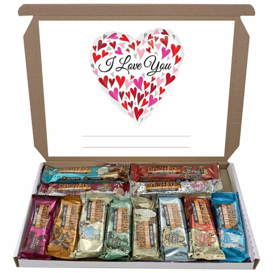 (I Love You) Grenade High Protein Mixed 12 Bars Bar Gift Box