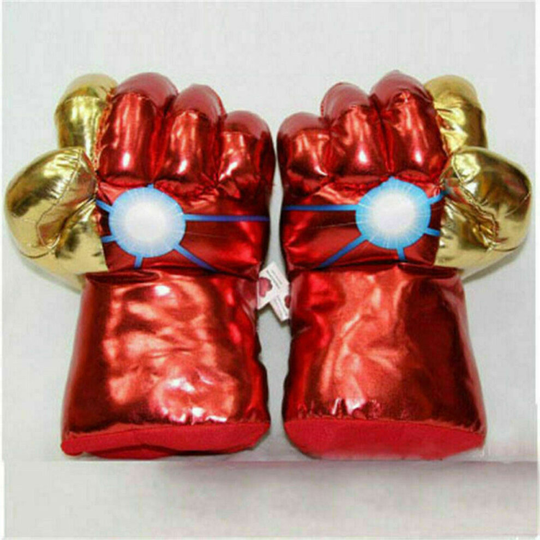(Iron Man Gloves) Marvel Hulk Full Face Mask Masquerade Children Birthday Party Costume Ultraman