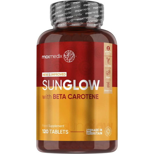 Sunglow Tanning Tablets 120 Vegan Tablets (2 Months Supply) Vitamin B3