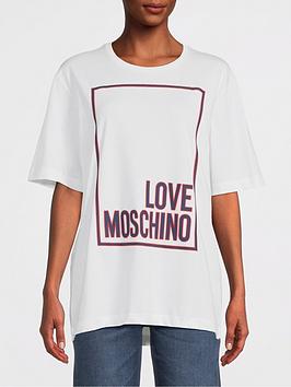 Love Moschino Logo Box T-Shirt - White